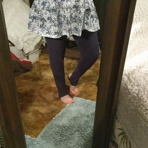 New navy  Stirrup leggings